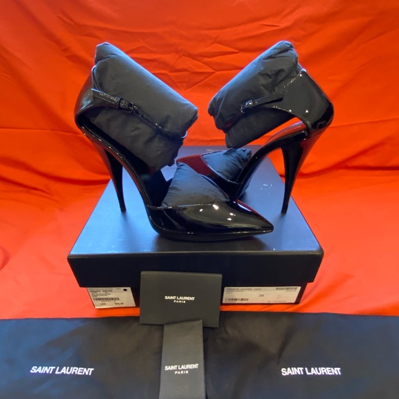 Only worn once Black Saint Laurent Zizi Patent Pumps - Picture 2 of 6